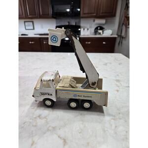 Vintage Tonka Bell System Bucket Truck 5.5" Phone Company Toy Metal